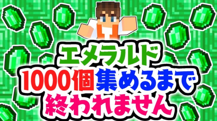 1000個エメラルドを集めるまで終われません!!村で交易しまくろう!!マイクラ実況Part478【マインクラフト】