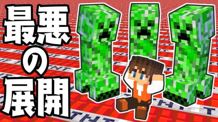 大切な場所でクリーパーに大爆発されました…マジでやめて欲しい!!マイクラ実況Part477【マインクラフト】