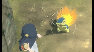 初めてのポケモンゲットに興奮する系ゲーム実況者【Pokémon LEGENDS アルセウス】【#shorts】