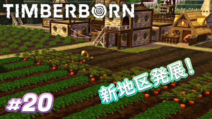 【ティンバーボーン ゲーム実況】#20 第２地区を発展させる！！ 【Timberborn 攻略 ゲーム実況 街づくり】