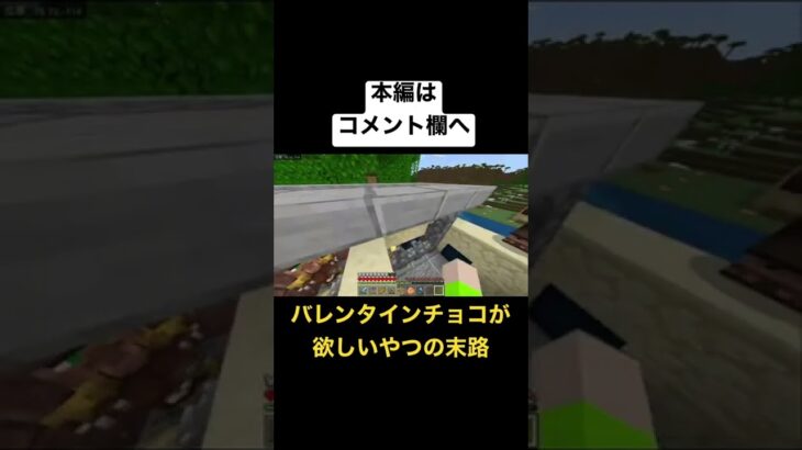 バレンタインチョコが欲しいやつの末路#ゲーム実況 #マイクラ実況 #バレンタイン