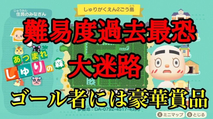 【あつ森ライブ配信】遂に完成！難易度MAX超鬼畜大迷路！Part１【あつまれどうぶつの森】