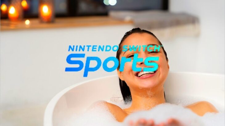 【エコーMAX】浴槽でゲーム実況してみた(?)【任天堂Switchスポーツ/Nintendo Switch Sports】