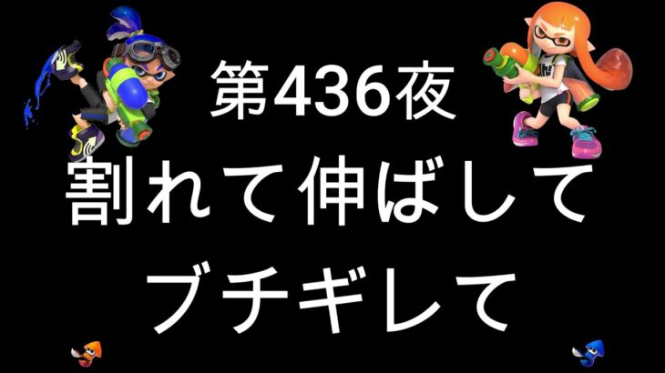 ブチギレ発狂の底辺ゲーム実況者【スプラトゥーン2】S＋帯エリア～初心者から頂を目指して～第４３６夜