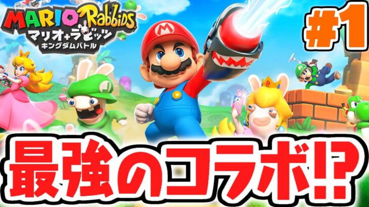 マリオ&ラビッツが大暴れ!!最強コラボでバトルシミレーション!!めちゃくちゃ実況Part1【マリオ＋ラビッツ キングダムバトル】