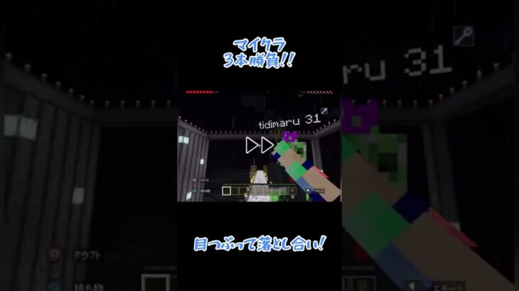 【Minecraft /マイクラ】何も見えない恐怖【ゲーム実況】#shorts