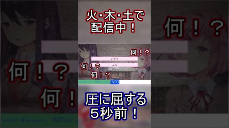 【ドキドキ文芸部】すんごい圧【ゲーム実況】【切り抜き】