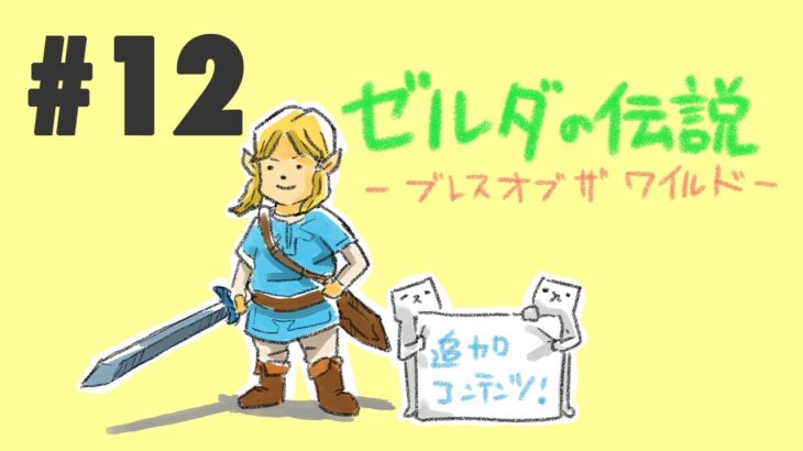 #12【顔出しゲーム実況】またまた芦沢リンク登場【ゼルダの伝説 ブレス オブ ザ ワイルド】