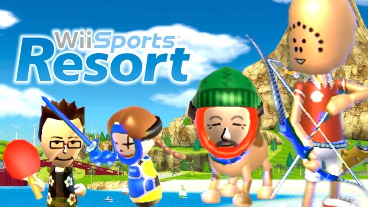 【4人実況】世界で3000万本売れた誰もが楽しめる神ゲー『 Wii Sports Resort 』
