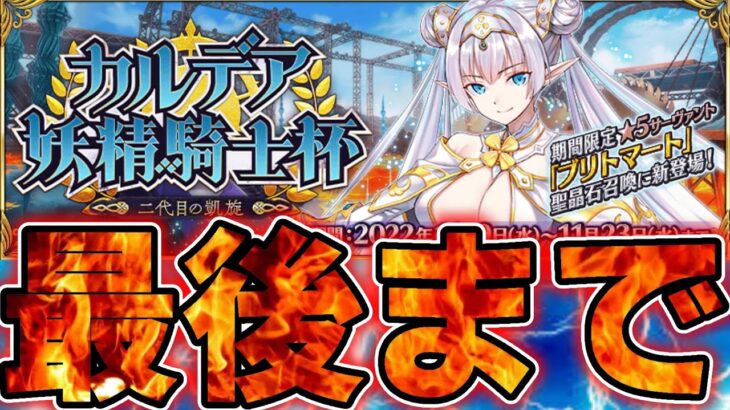 【FGO】最終日：ゴール直前!!一緒に完走だ！集計しながら３ターン周回【質問どうぞ】【雑談配信】【カルデア妖精騎士杯】