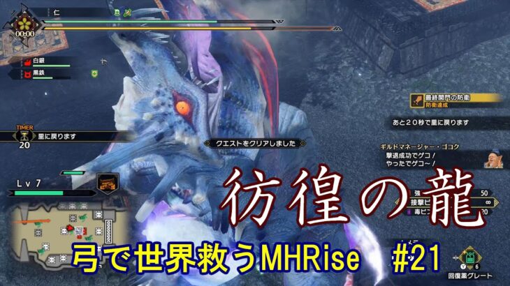 【ゲーム実況】風神、襲来【弓で世界救うMHRise#21】