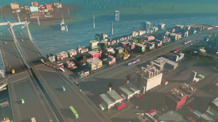 【#citiesskylines 】リバーラン 深夜BGV【#BGV 4：#シティーズスカイライン 】#game  #SLG #Live