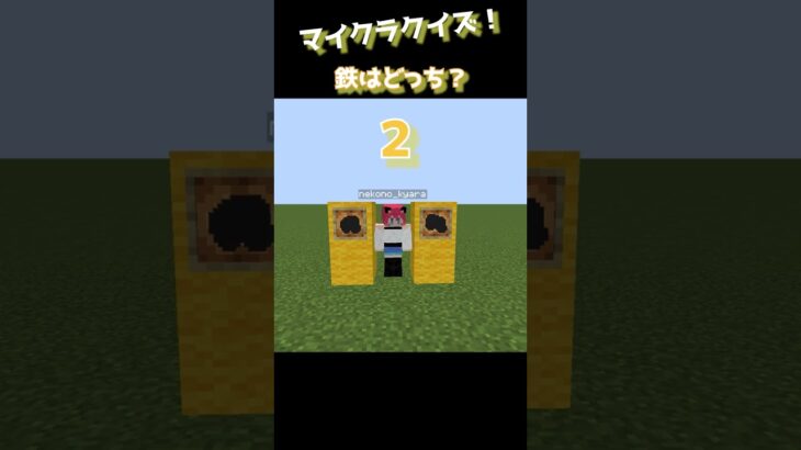 【マイクラクイズ】鉄はどっち？【マイクラ】【minecraft】【ゲーム実況】【vtuber】　#shorts