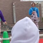 リアルピースさん　千葉ポートスクエアライブ　企画コーナー　ボール運びゲーム！