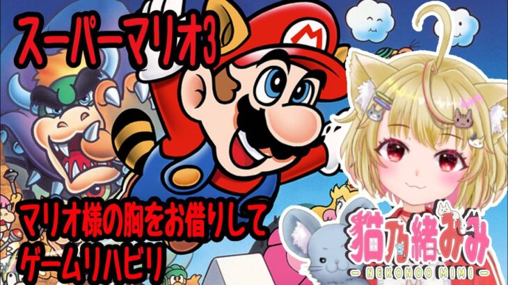 【ゲーム実況】日曜お昼(？)にマリオ３！3回目❤【猫乃緒みみ/ 新人Vtuber】