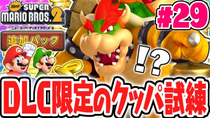 追加コンテンツ限定の激ムズなクッパ試練!?DLCだけのステージを続々攻略!!3DS名作実況Part29【Newスーパーマリオブラザーズ2】