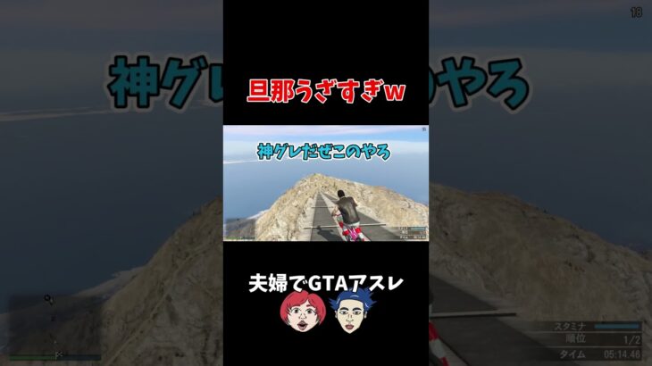 害悪旦那w #shorts  #ゲーム実況 #gta5 #グラセフ #爆笑 #レース