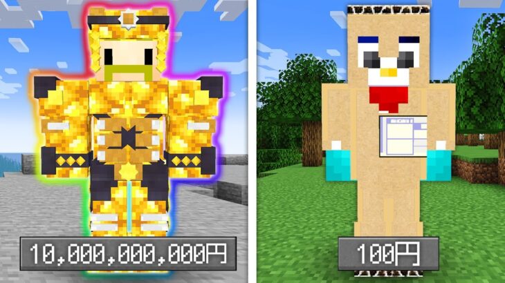 【マイクラ】100円装備のプロ VS 100億円装備の一般男性 エンドラ討伐バトル！