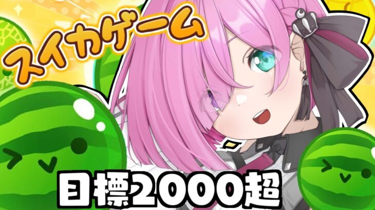 【 スイカゲーム 】自力でスコア2000超え安定を目指すのら…！！🍉【姫森ルーナ/ホロライブ】