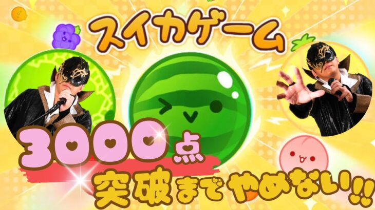 🍉スイカゲーム🍉#5 3000点突破するまでやめないぞ配信！