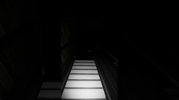 地下通路が暗闇に包まれ焦るゲーム実況者｜エスカレーター｜ Escalator #ゲーム実況者 #ホラーゲーム #Shorts