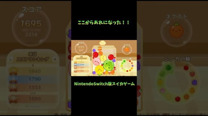 NintendoSwitch版スイカゲームライブ配信中に起きた出来事！#スイカゲーム #nintendoswitch #nintendo #任天堂