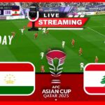 ⚽ Tajikistan vs Lebanon live AFC Asian Cup Qatar 2023 #Watchalong Football live Gameplay