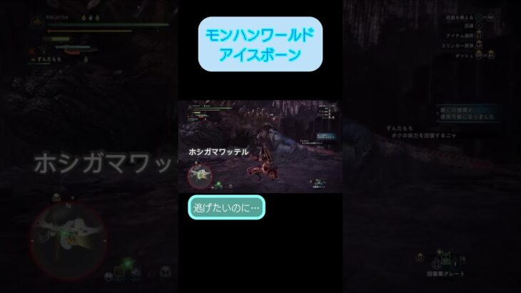 がまるくんの災難 #恐竜の休日 #ゲーム実況 ＃モンハンワールド#mhw #mhwi