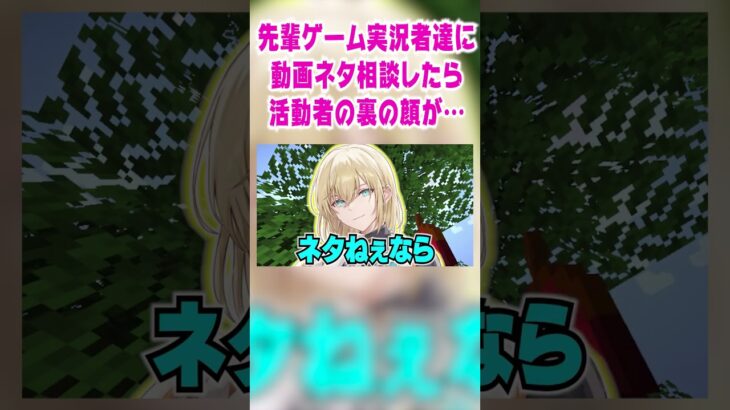 【暴露】先輩ゲーム実況者に動画ネタを相談したら引退迫られてヤバいことにｗｗｗ【マイクラ】 #女子研究大学 #vtuber #キルシュトルテ