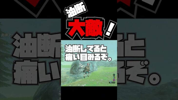 【ゼルダの伝説 BotW】油断大敵!#shourts #botw #ゲーム実況 #ゼル伝 #zelda #ゼルダの伝説 #ゼルダの伝説ブレスオブザワイルド