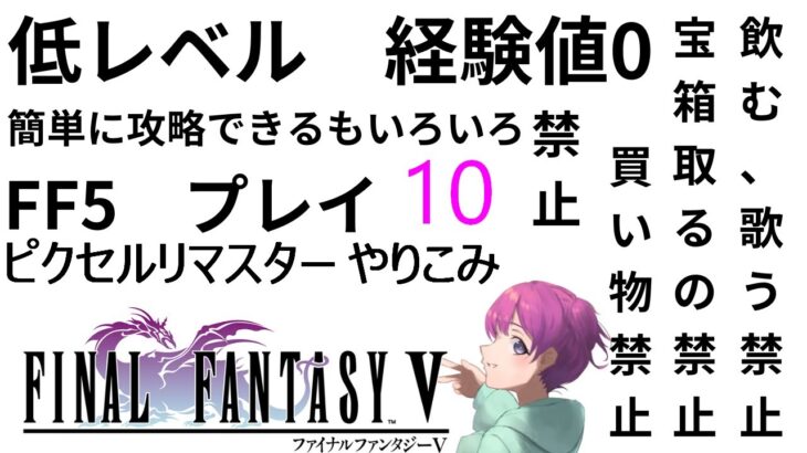 【ゲーム実況ライブ】やりこみ低レベル　FF5　その10【小戸森 小桃 VTuber】