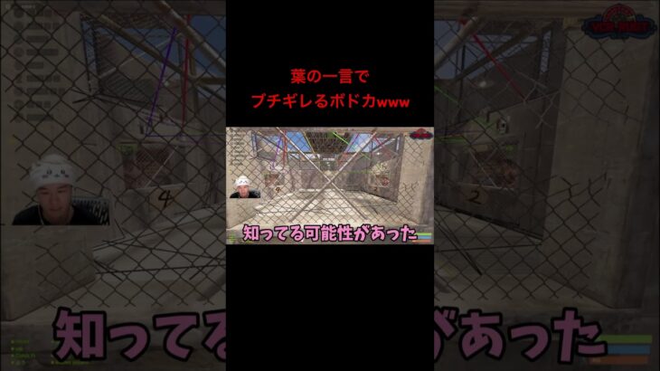 葉の一言でブチギレるボドカwww#葉 #ゲーム実況 #ボドカ#vcrrust