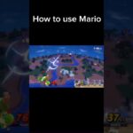 How to use Mario#スマブラsp #伸びろ #ゲーム実況 #shorts #マリオ #即死コンボ