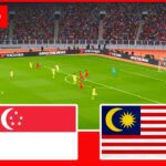 Live Singapore U-19 vs Malaysia U-19 – AFF U-19 Cup 2024 – Football live Video Gameplay Simulation