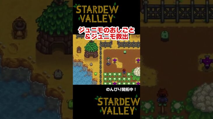 ジュニモを閉じ込めてしまう牧場主【STARDEW VALLEY】 #ゲーム実況  ＃配信 #shorts