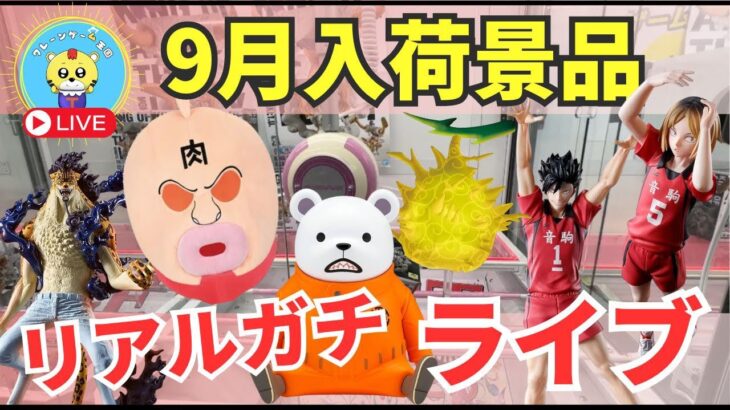 【ライブ中継】9/10 ベネクス川崎でクレーンゲーム攻略新景品祭り！リアルガチチャレンジ！