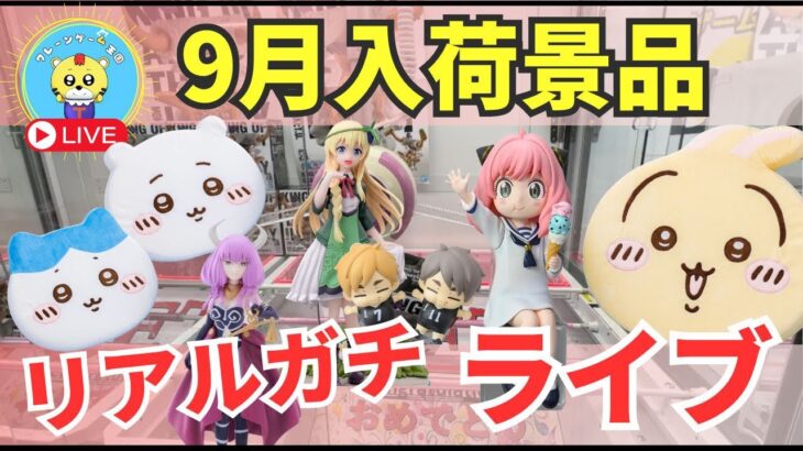 【ライブ中継】9/13 ベネクス川崎でクレーンゲーム攻略新景品祭り！リアルガチチャレンジ！