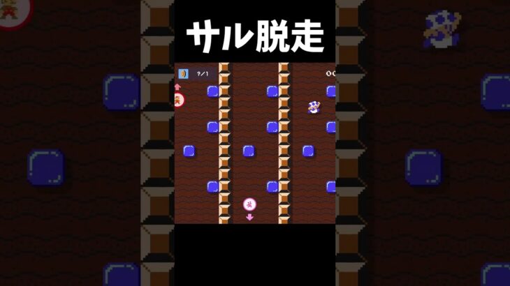 実況中にサル脱走 #shorts #ゲーム実況 #マリオメーカー2