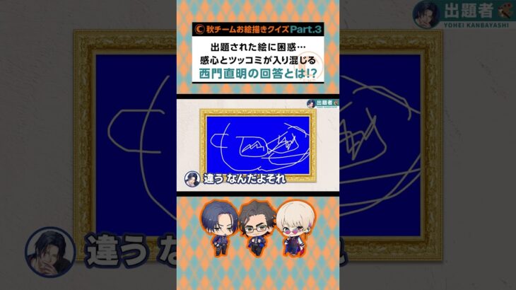 【ゲーム実況】出題された絵に困惑…感心とツッコミが入り混じる西門 直明の回答とは！？【CV：村瀬歩、竹内良太、林勇、愛美、井上麻里奈、天月、古川慎】#shorts  #パラライ #お絵描きクイズゲーム