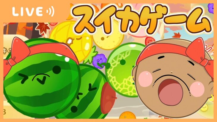 【🔴連続ライブ10日目】今日は何回ダブスイが作れるのか🍉🍉【スイカゲーム】