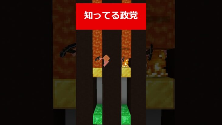 マグマが落ちる前に答えろ!!子供2人に知ってる政党を聞いたらおもしろすぎたｗｗｗ#Minecraft#ニート部