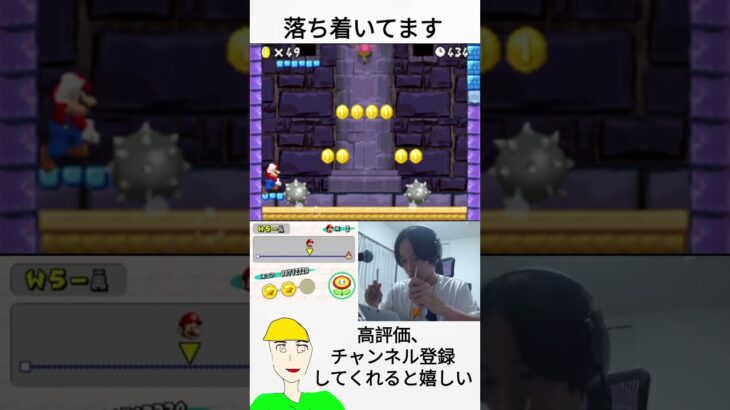 落ち着いてます [割り箸マリオ] #ゲーム実況 #配信 #マリオ #shorts