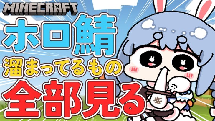 【Minecraft】ホロ鯖！まだ見てないイタズラ、お手紙全部見る！！！！！！！ぺこ！【ホロライブ/兎田ぺこら】