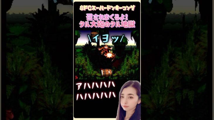 【レトロゲーム】スーパードンキーコング 地獄のタル大砲召され集 #ゲーム実況 #ドンキーコング #SFC #レトロゲーム #女性実況 #ゲーム #切り抜き #スーファミ #ライブ配信 #shorts