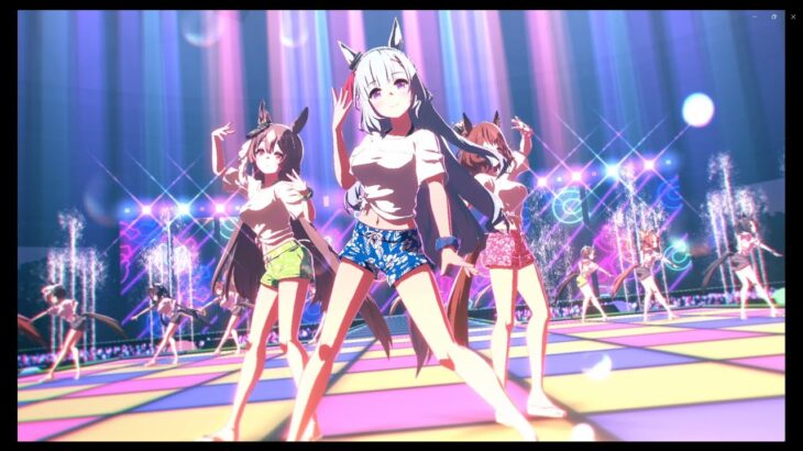 ゲーム【ウマ娘 プリティーダービー】ライブシアター「Gaze on Me!」 メジロアルダン アストンマーチャン サトノダイヤモンド