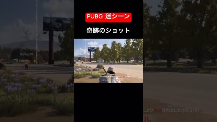 【PUBG 迷シーン】奇跡のショット #pubgモバイル #ゲーム実況 #ネタ #pubg