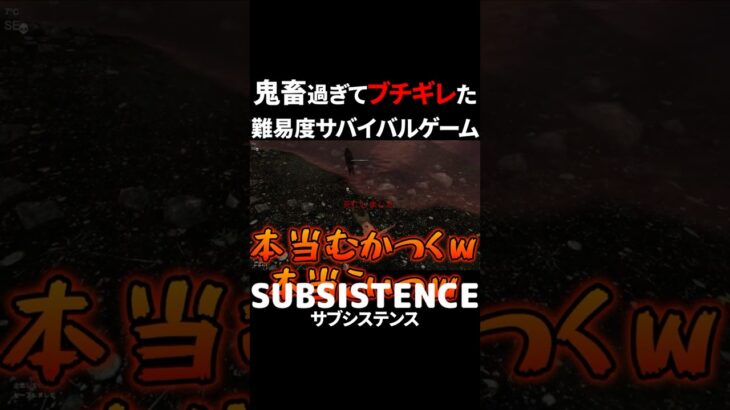 鬼畜サバイバルでブチギレ寸前【Subsistence】 #ゲーム実況 #オープンワールドサバイバルクラフト  #subsistence  #サバイバルゲーム #shorts