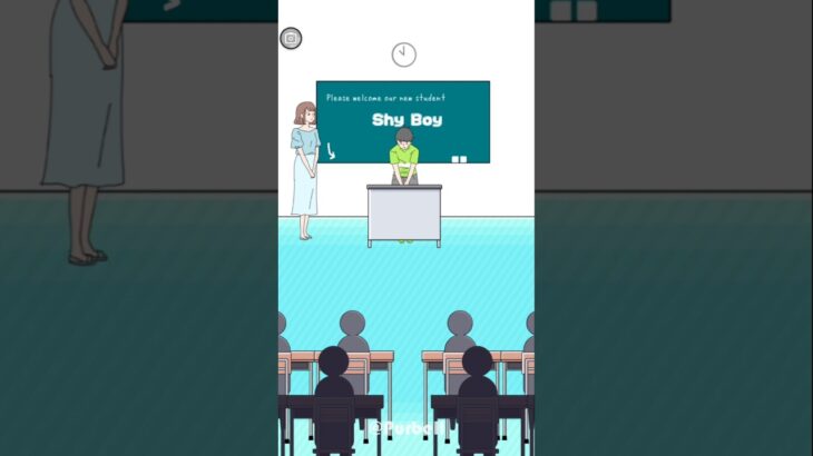 first day at school [ Shy boy ] #games #gameplay #スマホゲーム #ゲーム #ゲーム実況 #shorts