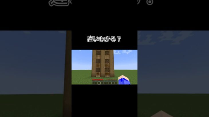 (マイクラ) 違いわかる？#minecraft #マイクラ #マインクラフト #ゲーム実況 #ゲーム #おすすめ #shortvideo #shorts #おすすめにのりたい #short