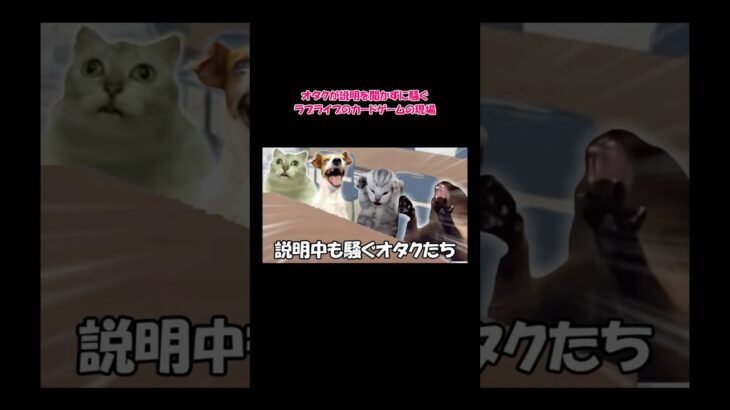 オタクが説明を聞かずに騒ぐラブライブのカードゲームの現場 #shorts